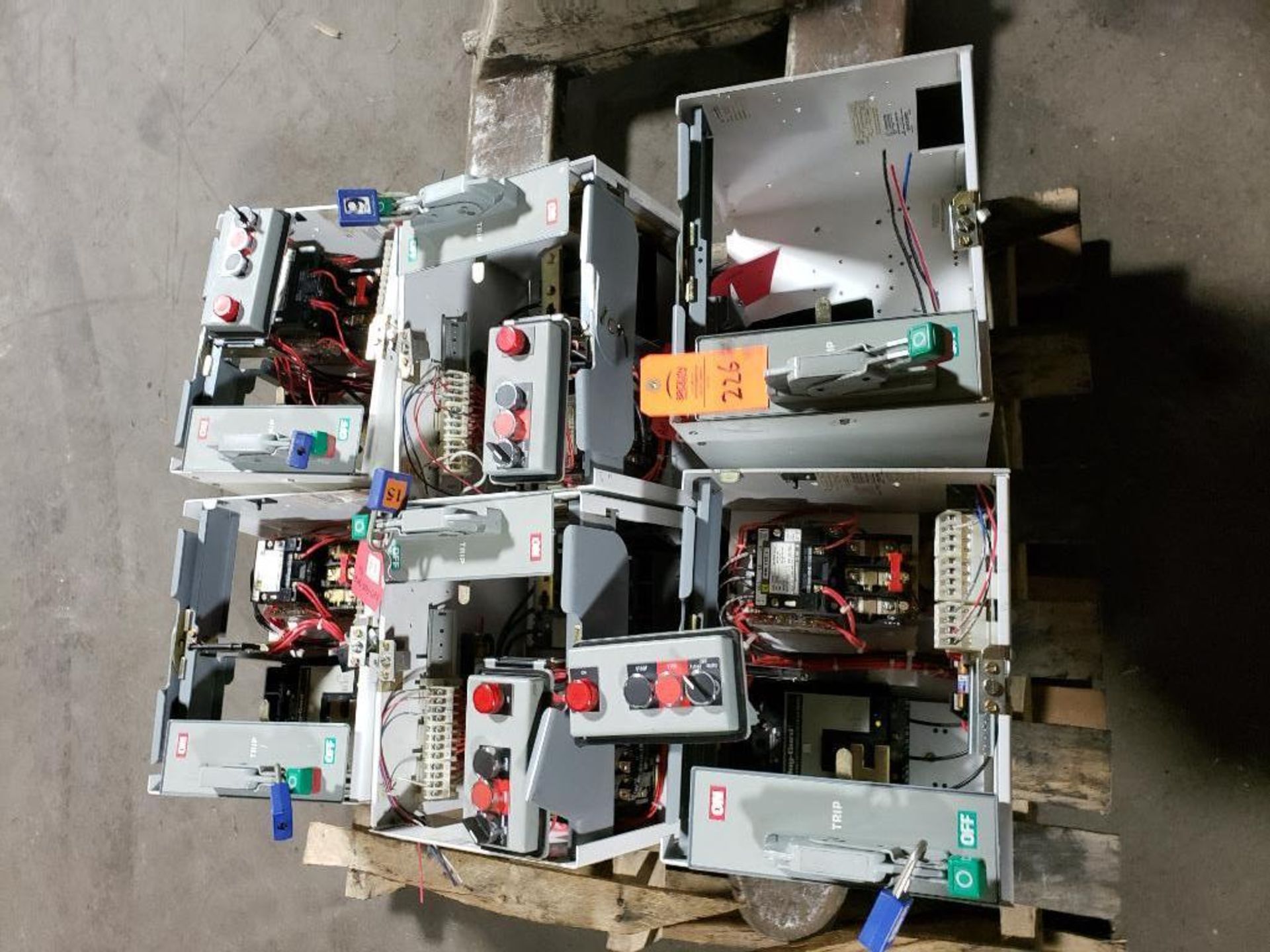 Pallet of assorted MCC buckets with assorted contactors and/or breakers etc. - Image 18 of 19