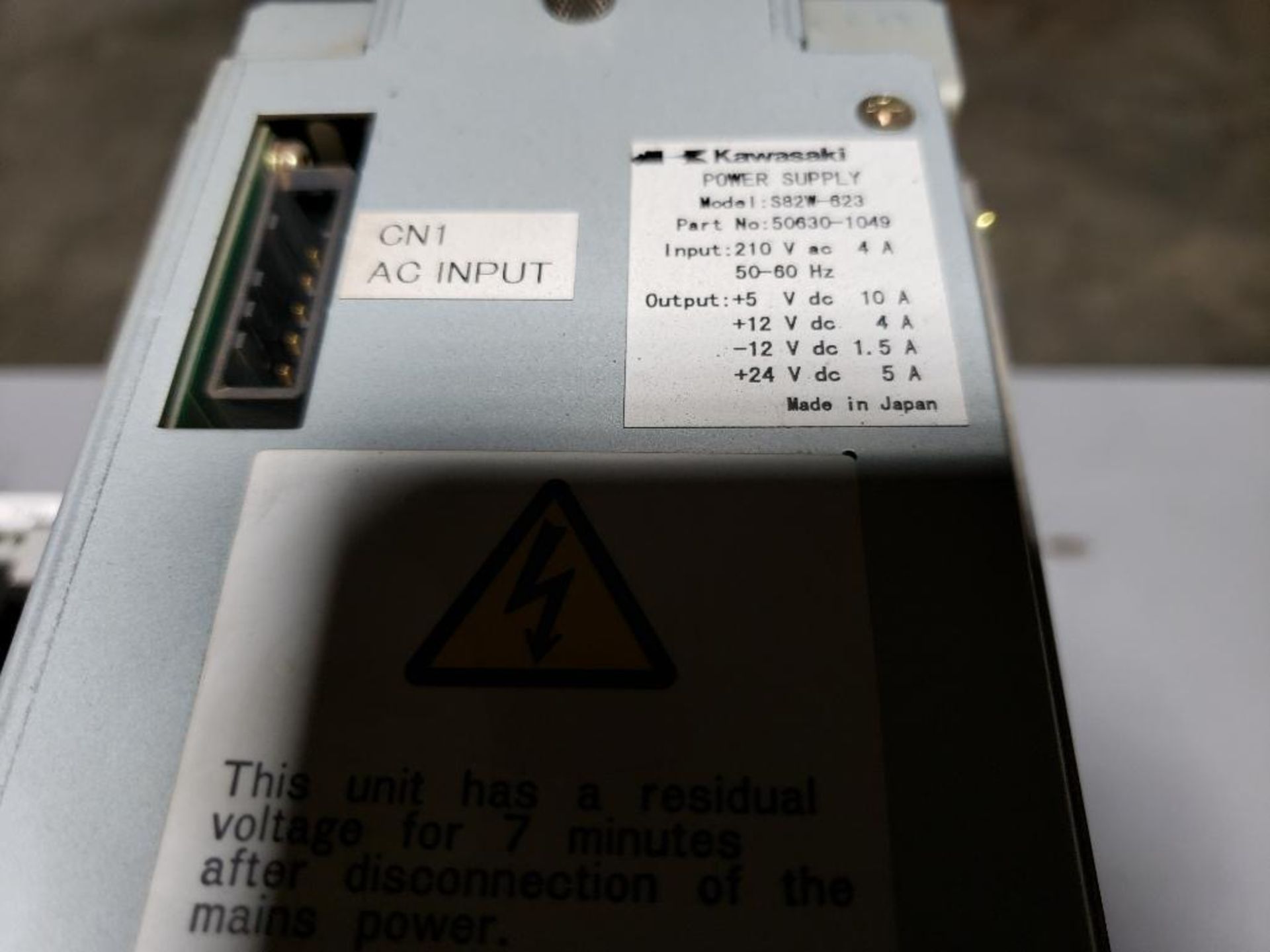 Kawasaki power supply and PLC. Model S82W-623. Part number 50630-1049. - Image 2 of 3