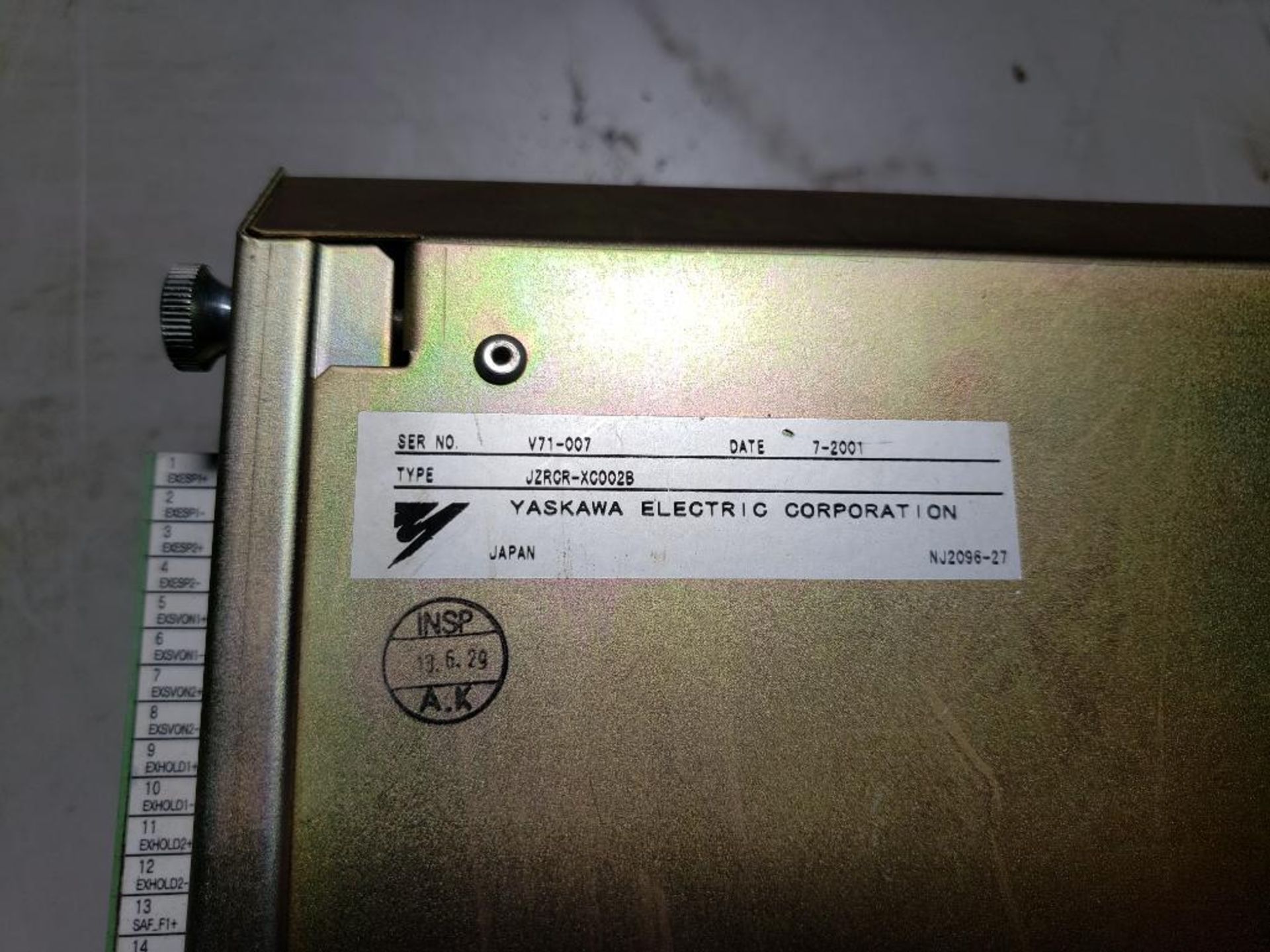 Yaskawa drive. Part number JZRCR-XC002B. - Image 2 of 6