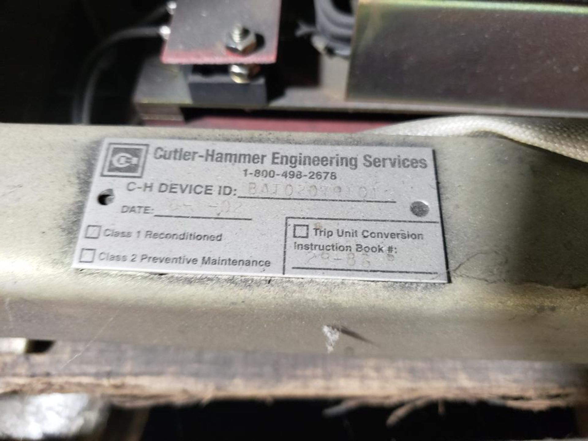 Cutler Hammer breaker w/ Digitrip unit. - Image 6 of 11