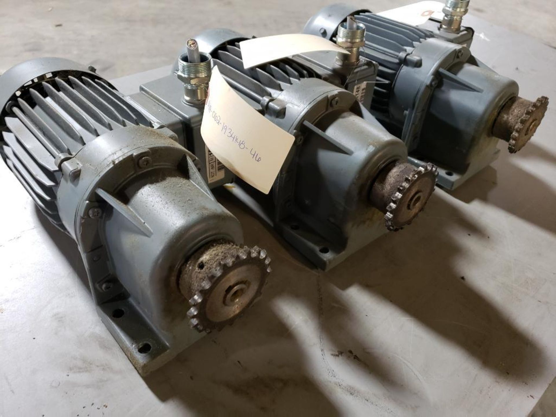 Qty 3 - Bauer gear motors. Type BG06-11/D06LA4/AMUL. - Image 2 of 5