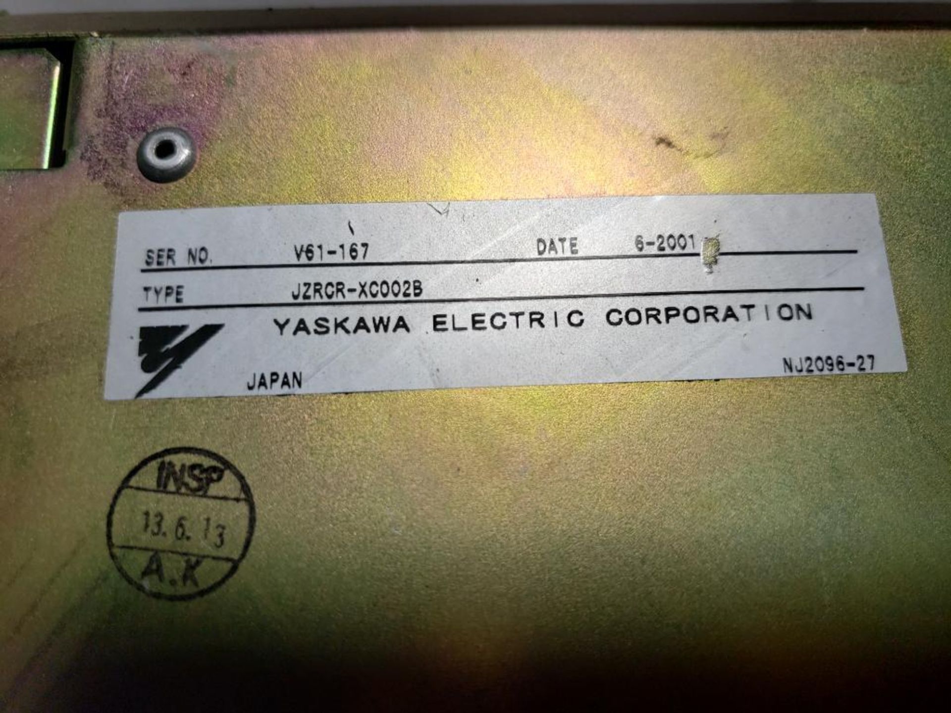 Yaskawa drive. Part number JZRCR-XC0002B. - Image 2 of 7