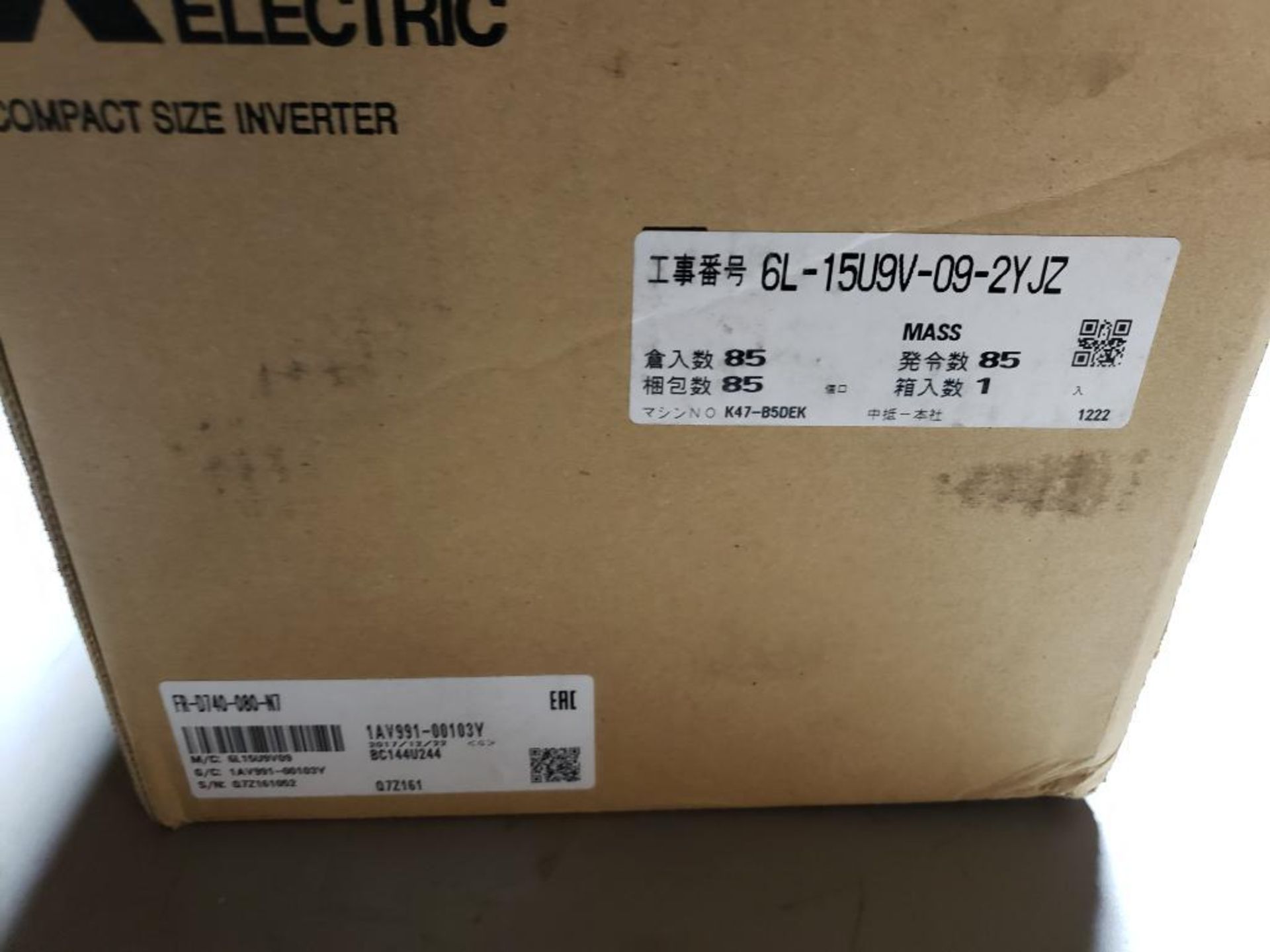 Mitsubishi inverter drive. Part number FR-D740-080-N7. New in box. - Image 3 of 6