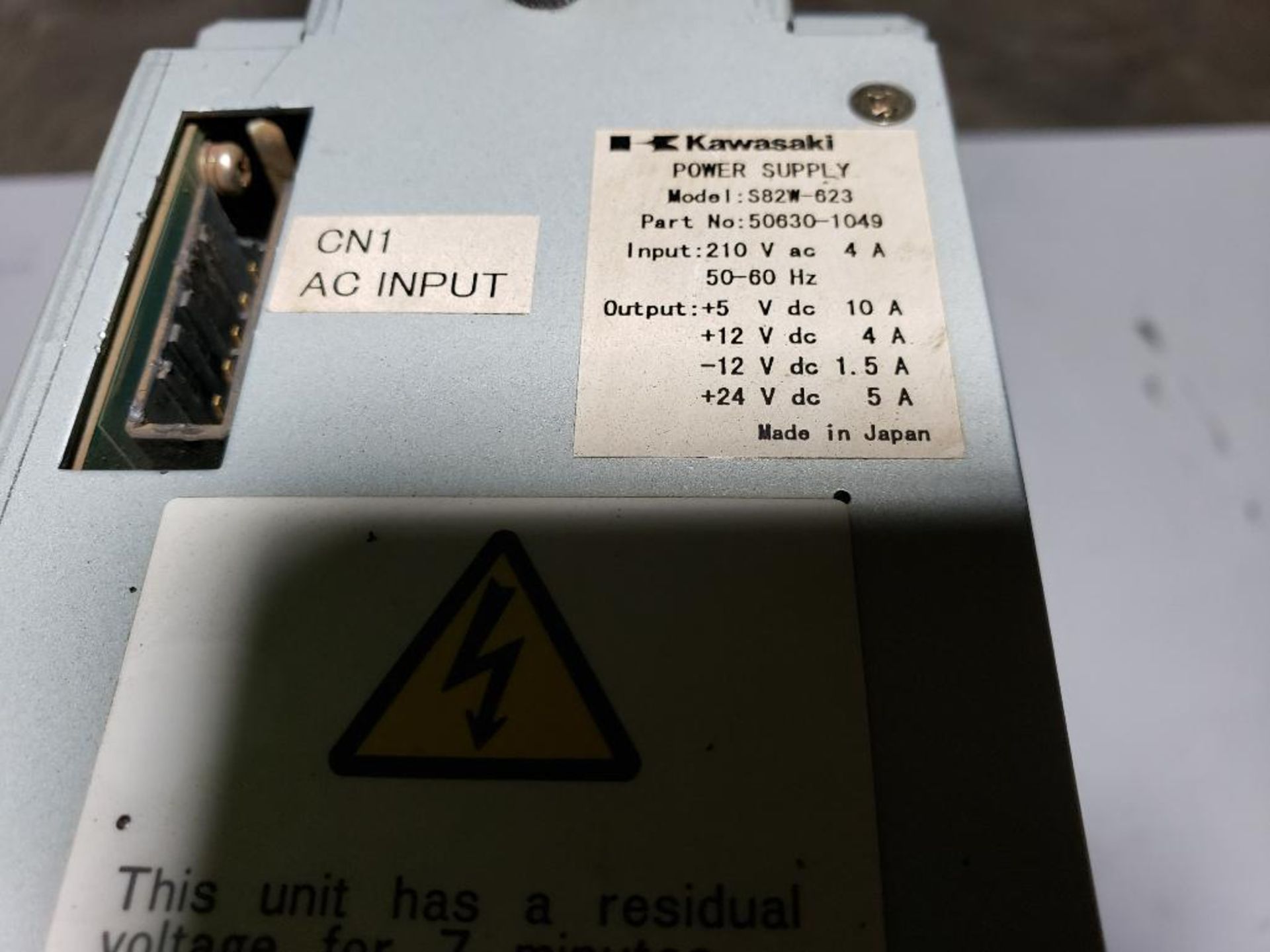 Kawasaki power supply and PLC. Model S82W-623. Part number 50630-1049. - Image 4 of 4