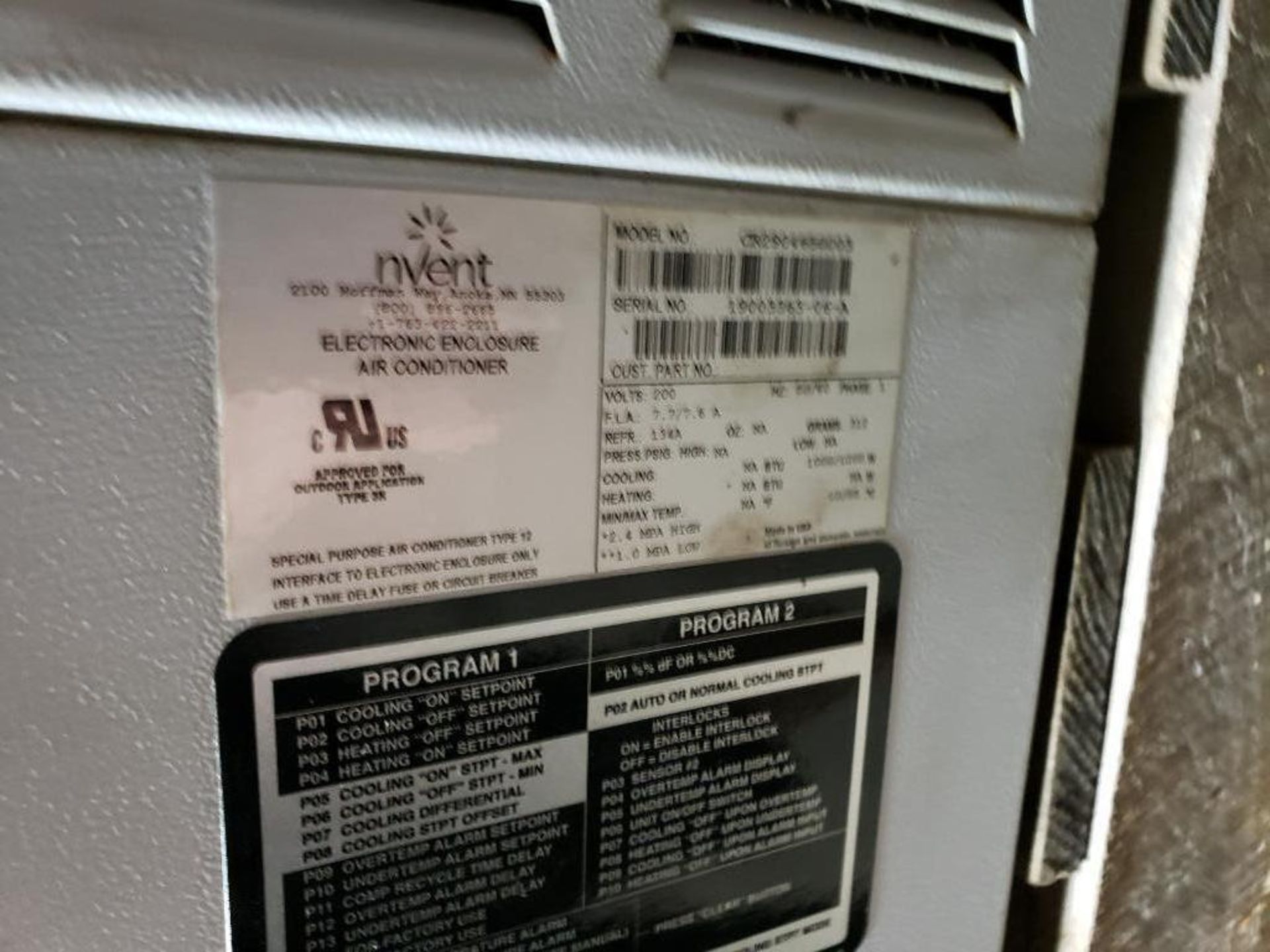 Nvent electronic enclosure air conditioner. - Image 2 of 3