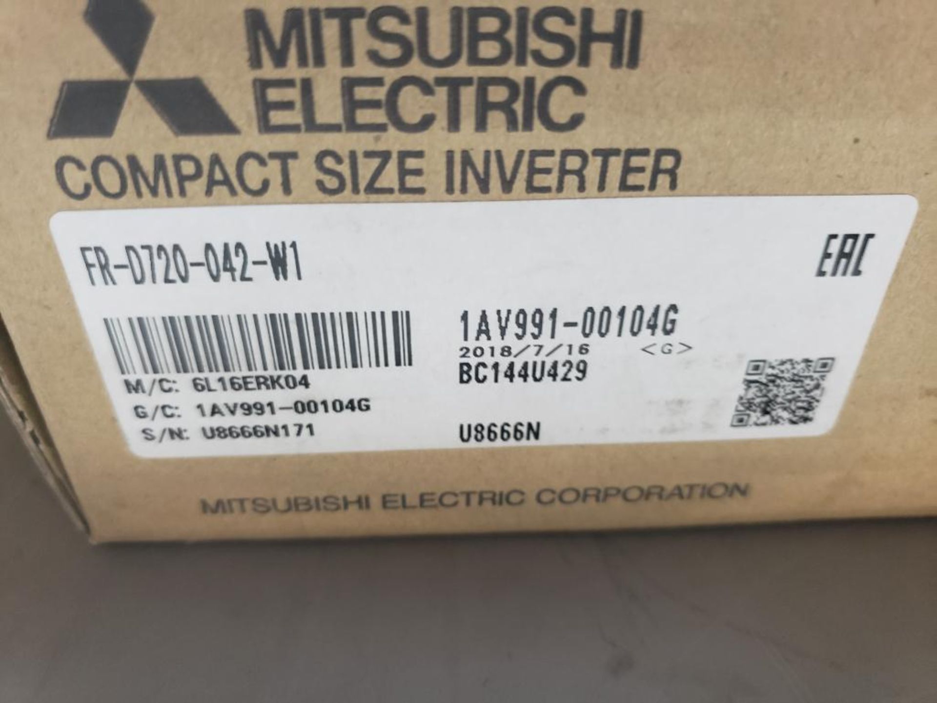 Mitsubishi inverter drive. Part number FR-D720-042-W1. New in box. - Image 2 of 4