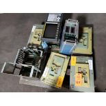 Pallet of assorted electrical. Includes Fanuc seroes Oi-TB machine control.