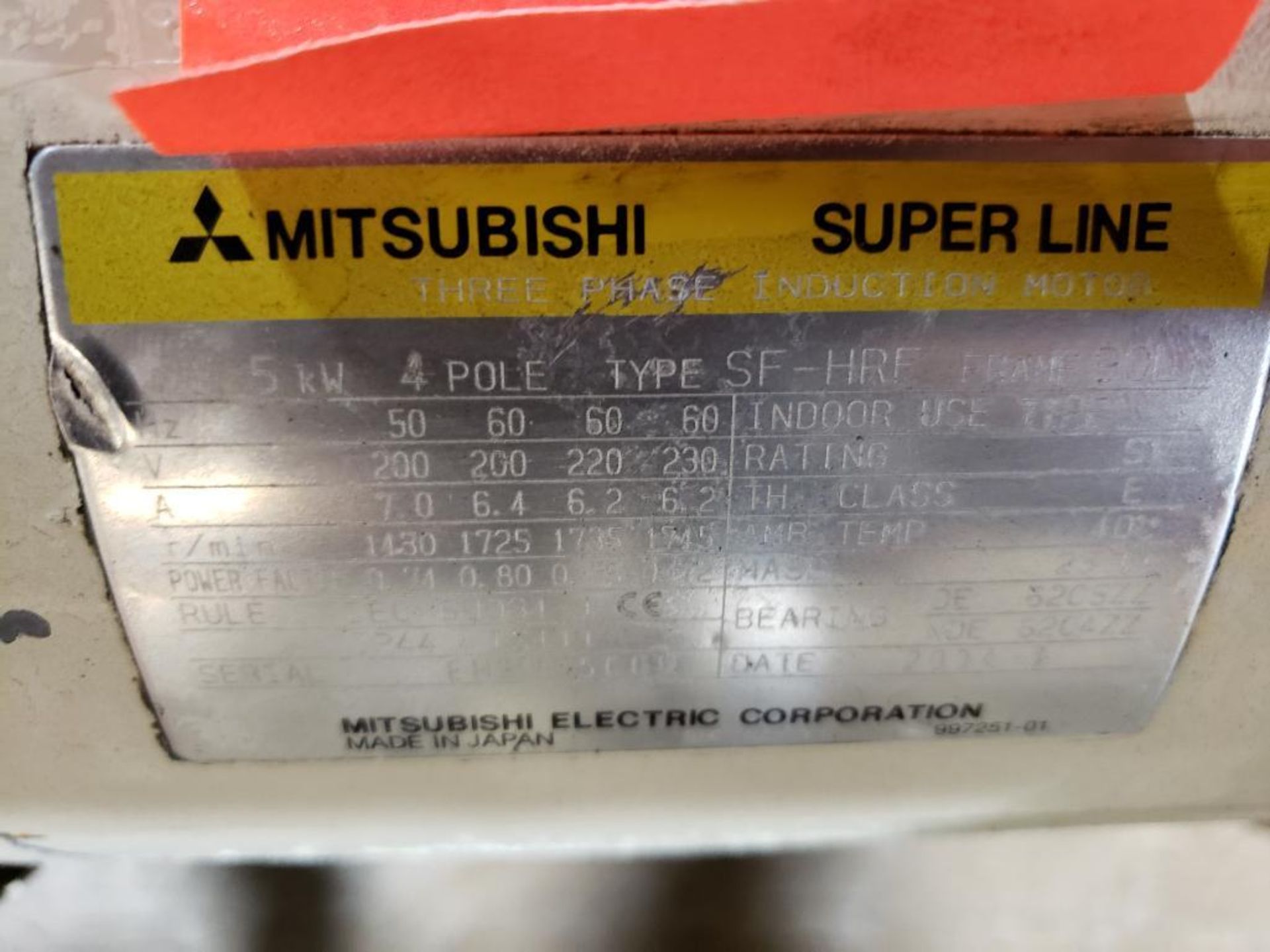 Mitsubishi superline motor with hydraulic pump. - Image 2 of 3
