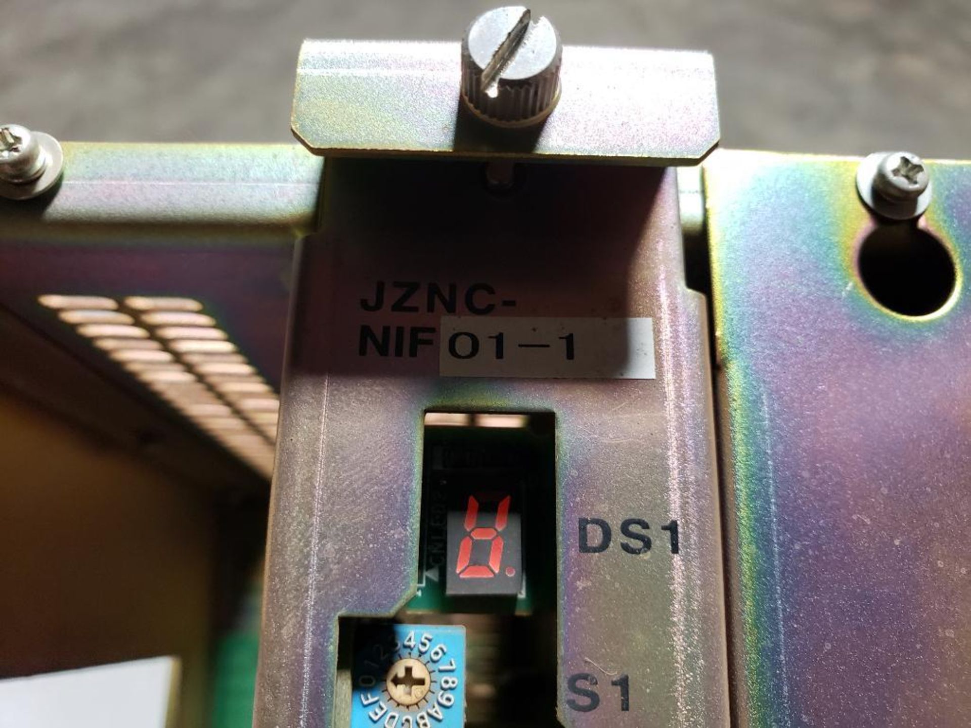 Yaskawa PLC rack. Includes JZNC-NIF01-1, SGDR-AXA01A, JZNC-NRK01-1, and CPS-420F. - Image 4 of 7