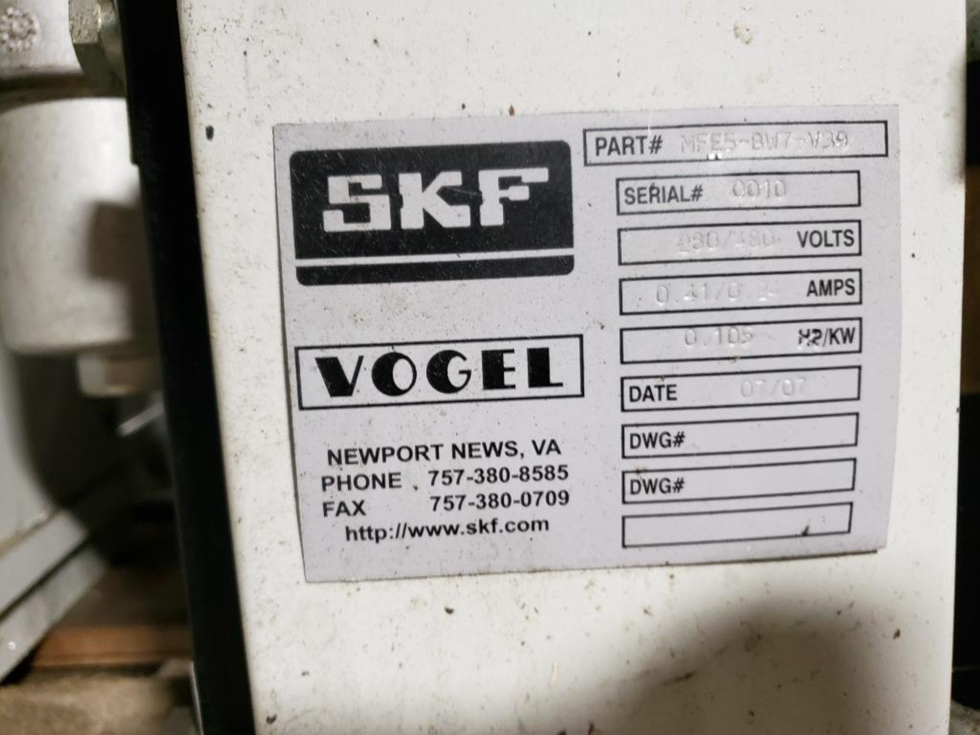 Qty 3 - SKF Vogul auto lube units. Part number MFE5-BW7-V39. - Image 3 of 5