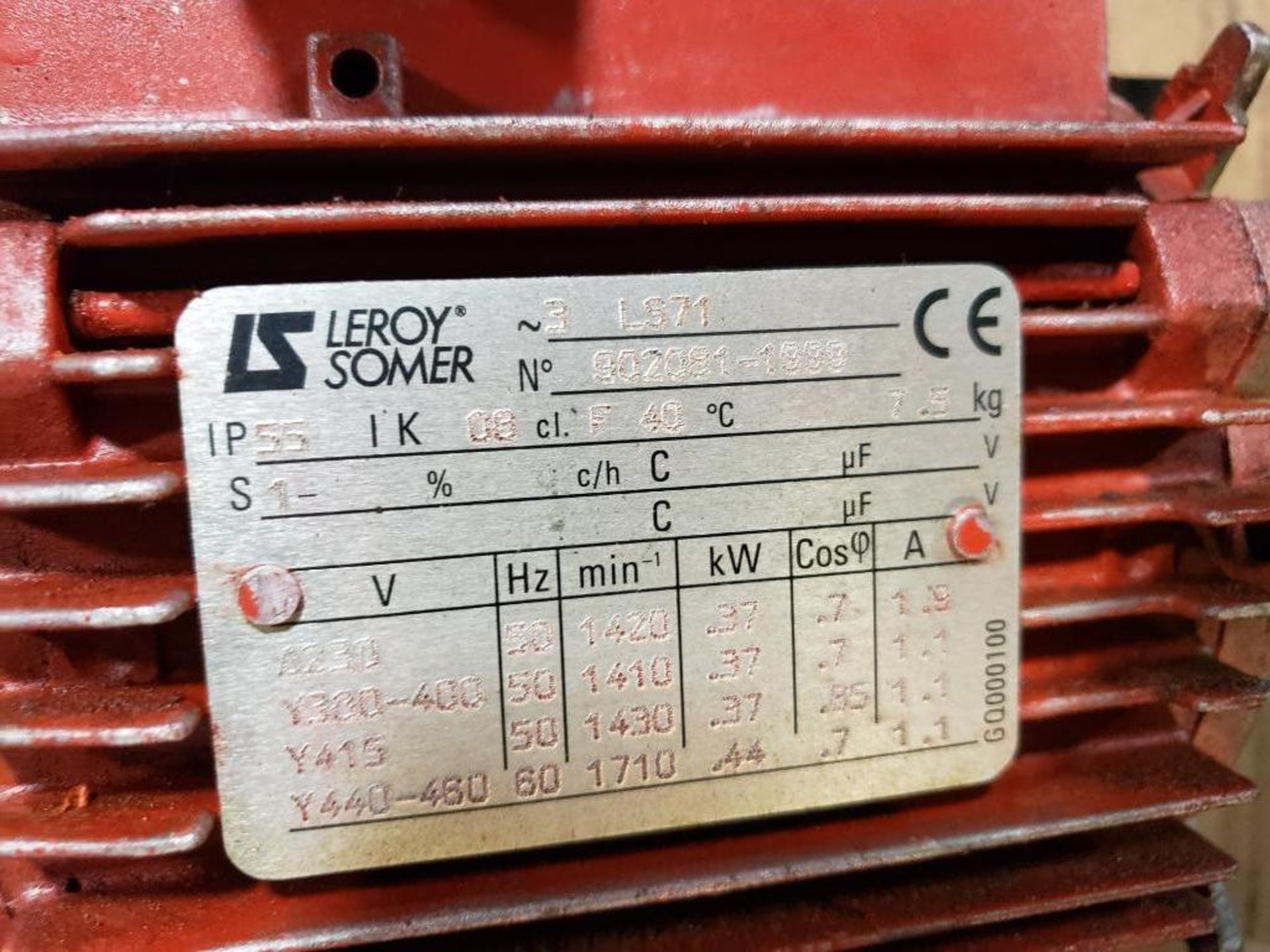 .44 kW Leroy Somer 902081-1990 pump. 3PH, 230/460V. - Image 3 of 4