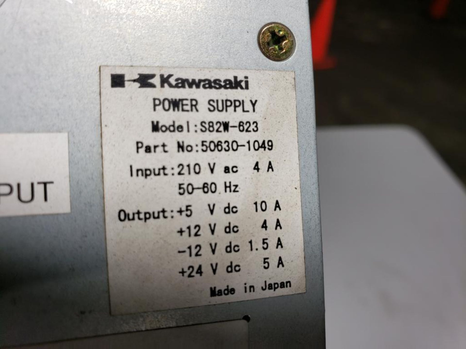 Kawasaki power supply and PLC. Model S82W-623. Part number 50630-1049. - Image 2 of 5