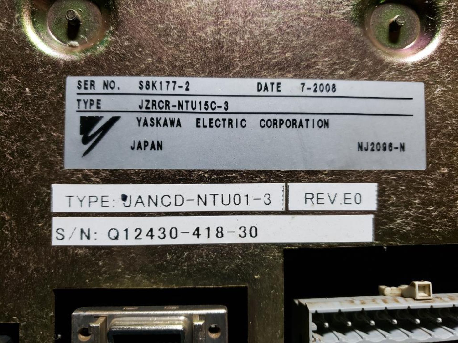 Yaskawa power supply. Part number JZRCR-NTU15-2 / JANCD-NTU01-2. - Image 2 of 5