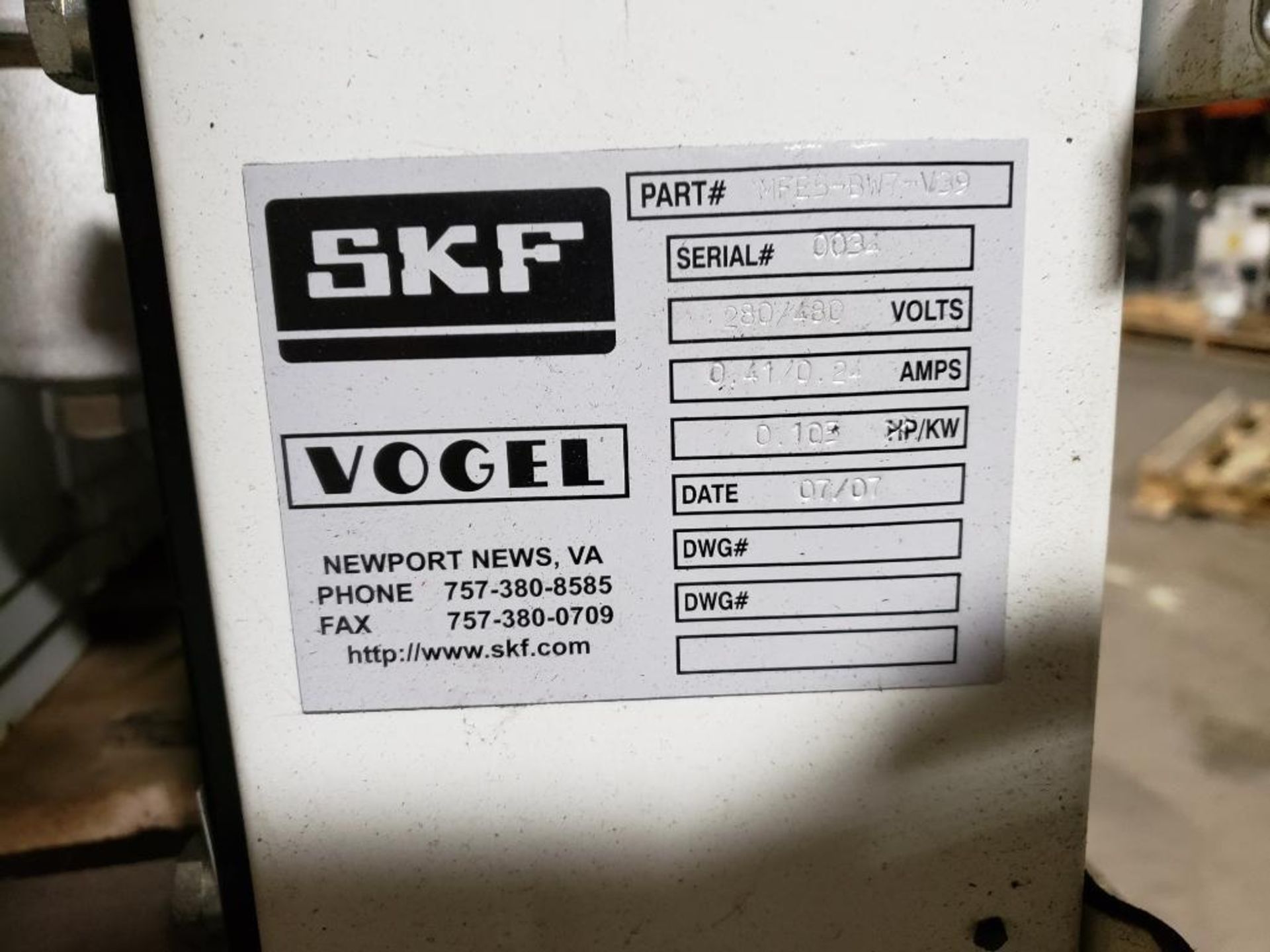 Qty 3 - SKF Vogul auto lube units. Part number MFE5-BW7-V39. - Image 3 of 6
