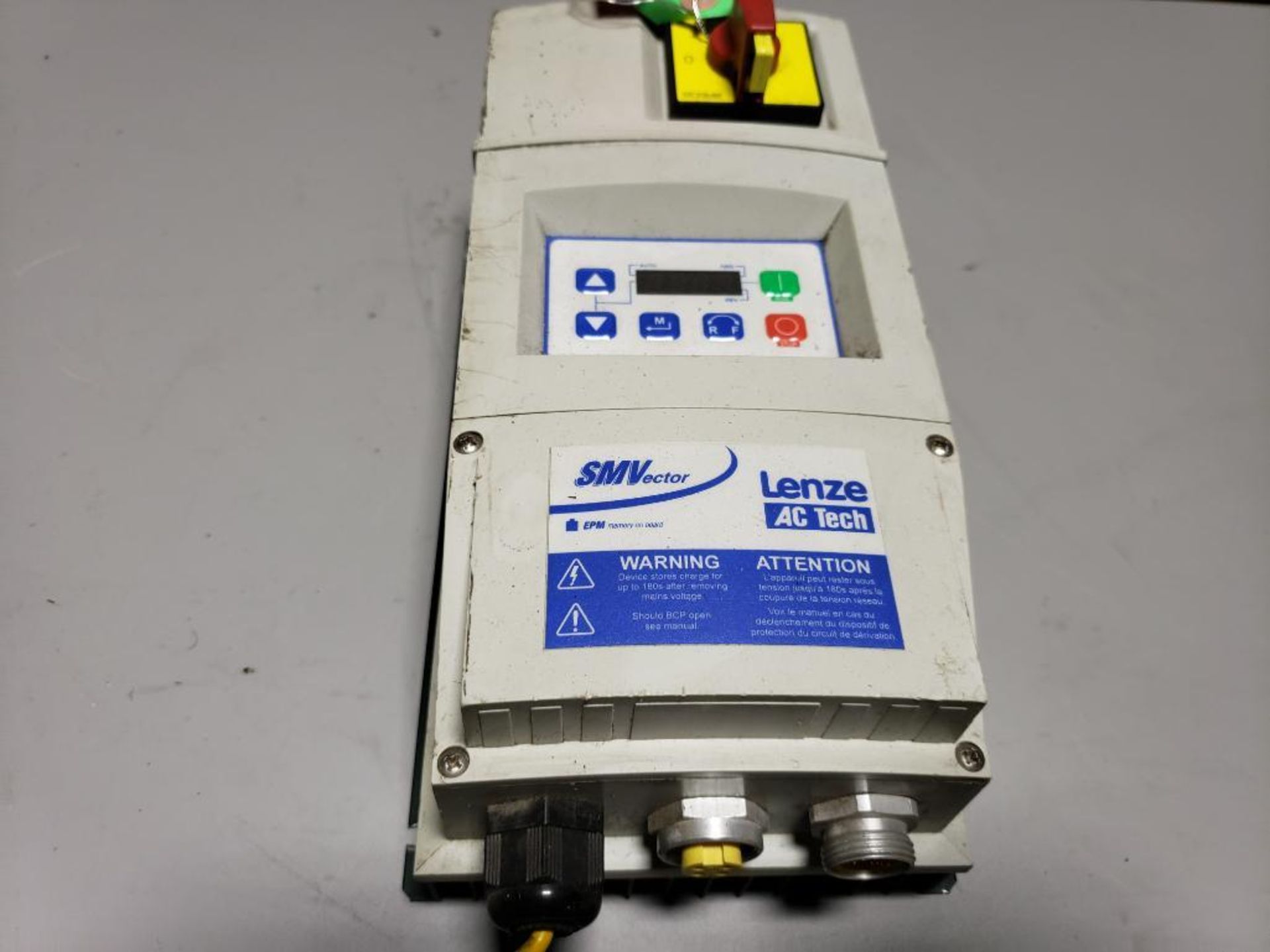 Lenze AC Tech SMVector drive. Part number ESV371N04TMC.