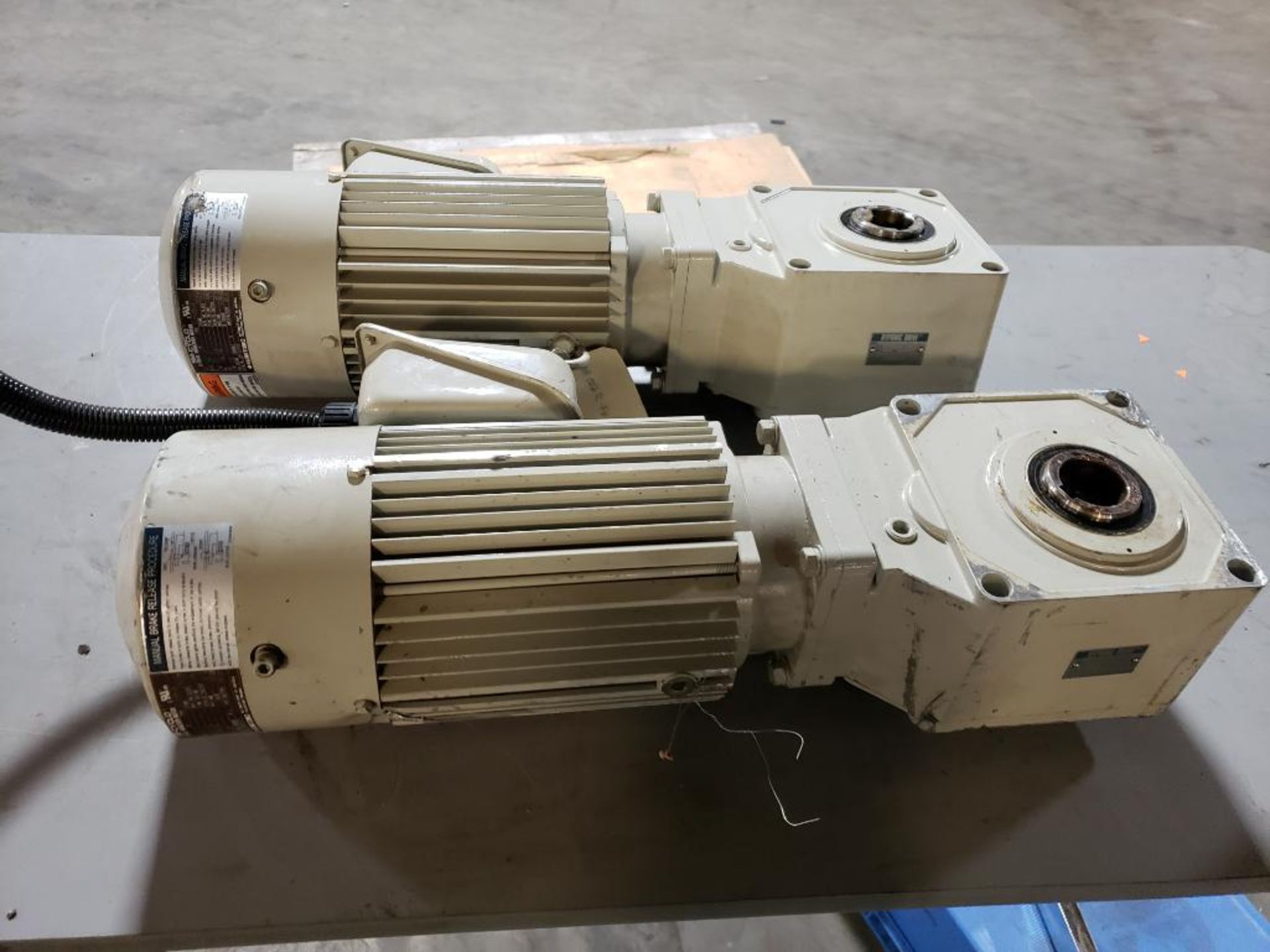 Qty 2 - SM-Cyclo Sumitomo Hyponic gear motor drive.