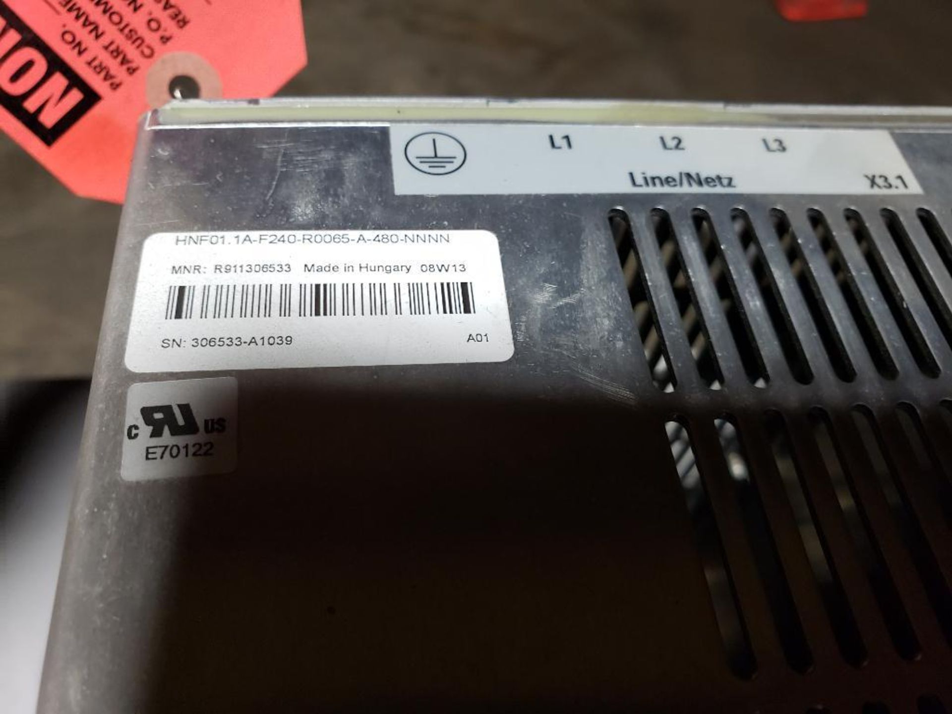 Rexroth drive. Model number HNF01.1A-F240-R0065-A-480-NNNN. - Image 3 of 5