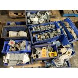 Pallet large assortment of electrical fittings and hardware.