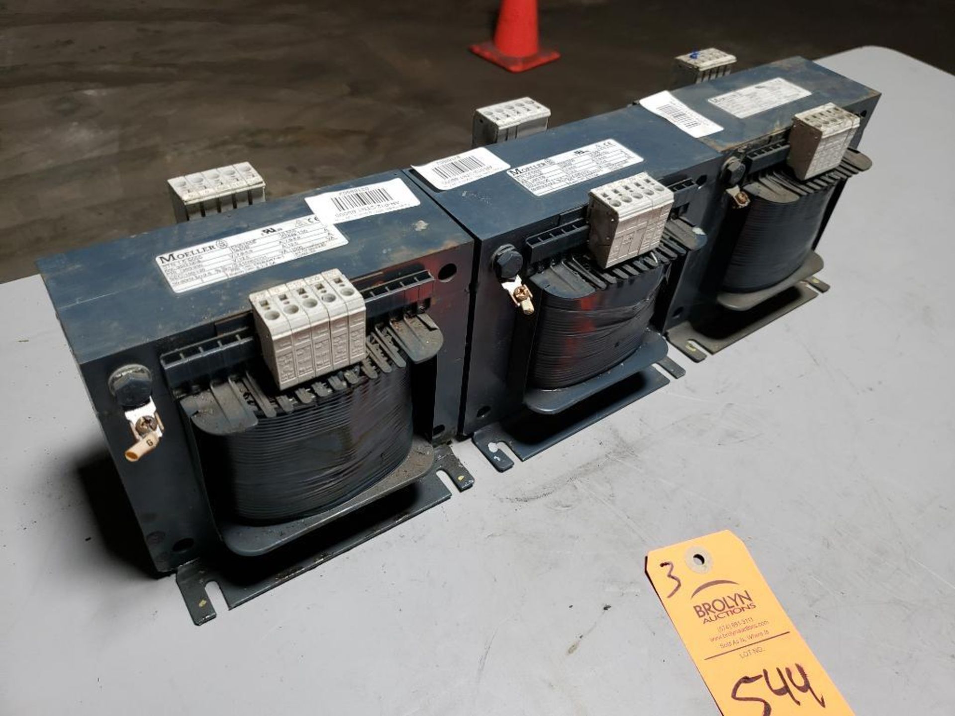 Qty 3 - Moeller STN 1.6 S005 single phase control transformer.