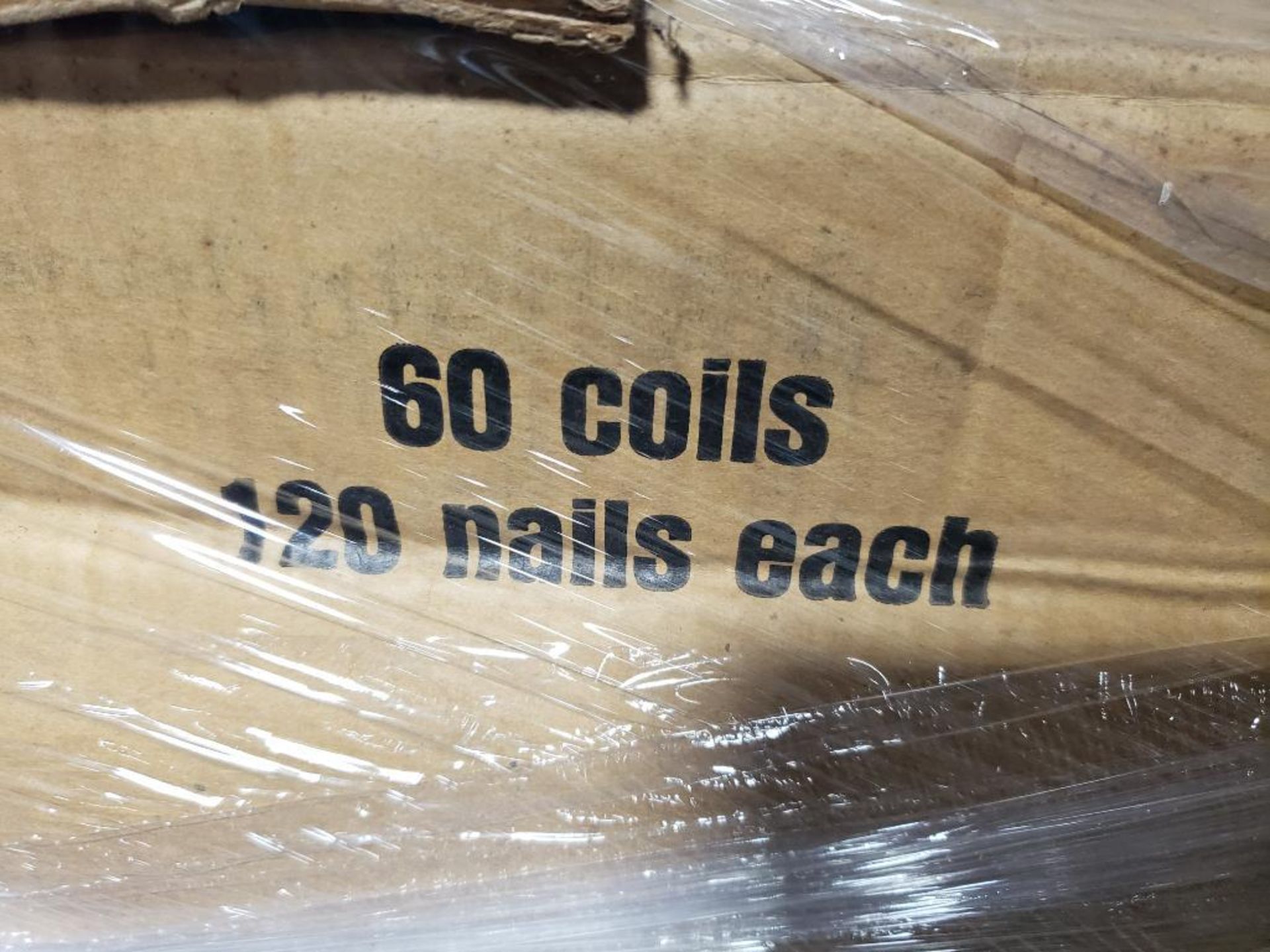 Pallet of Bostich coil roofing nails. - Image 3 of 4