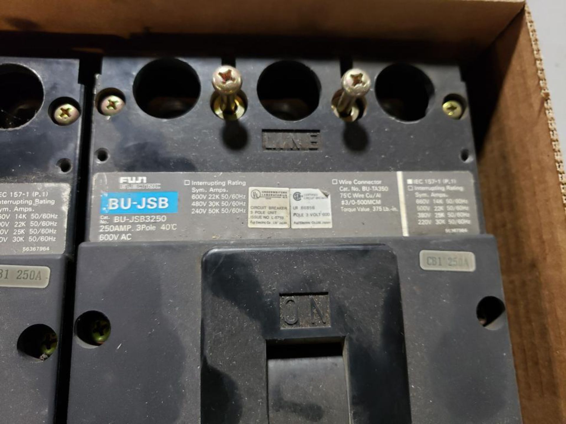 Qty 2 - Fuji circuit breaker. BU-JSB. - Image 3 of 4