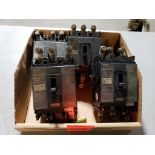 Qty 4 - Assorted Fuji circuit breakers.