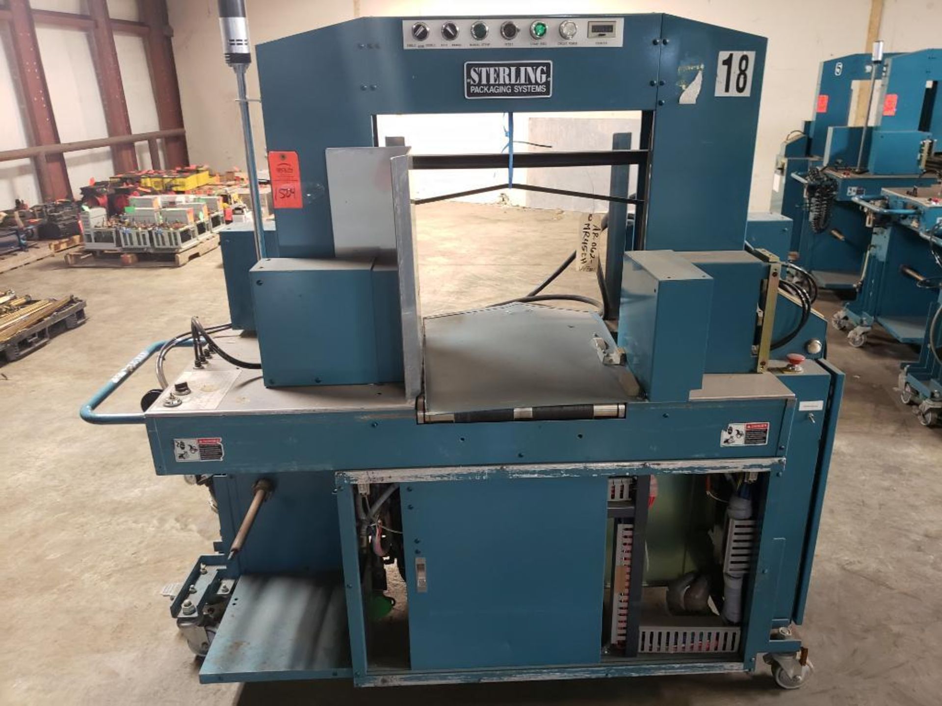 Sterling packaging systems automatic banding machine. Model MR45CH.