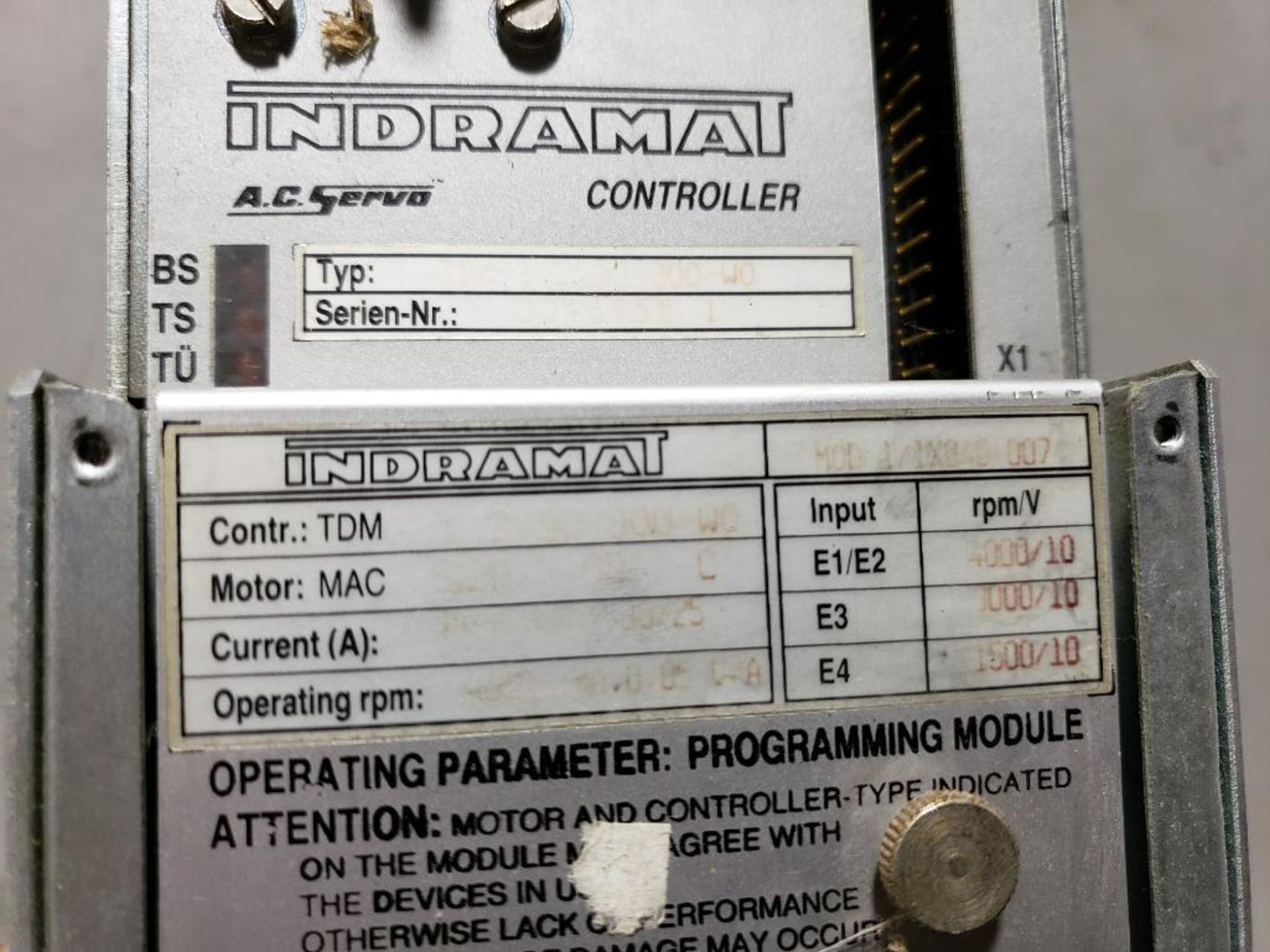 Indramat TDM1.2-30-300-W0 servo drive controller. - Image 2 of 6