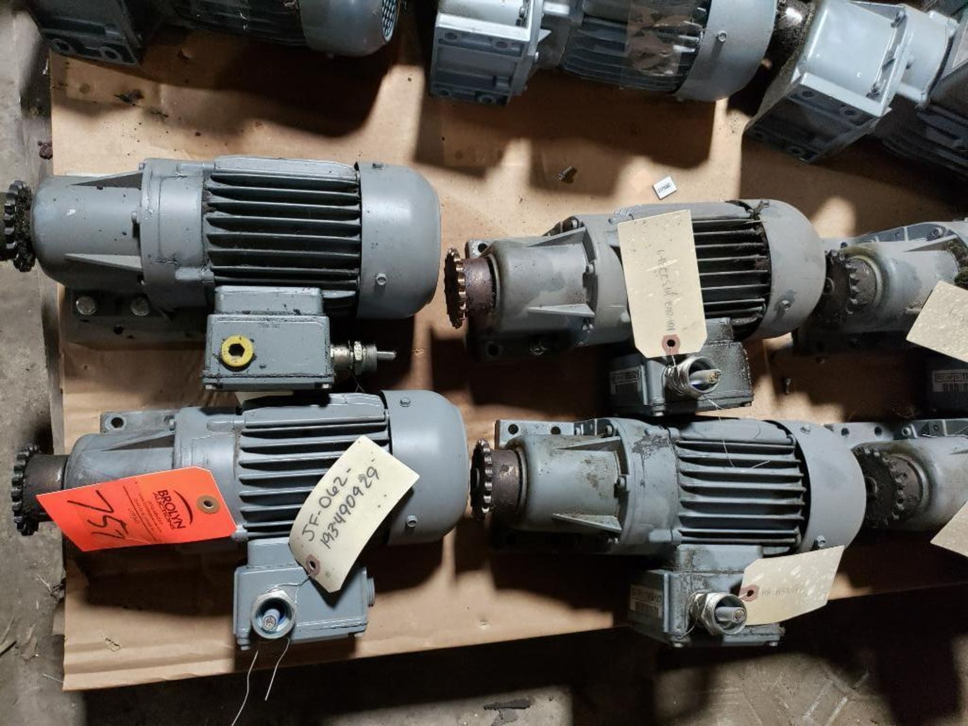 Qty 4 - Bauer gearmotors. Type BG06-11/D06LA4/AMUL.