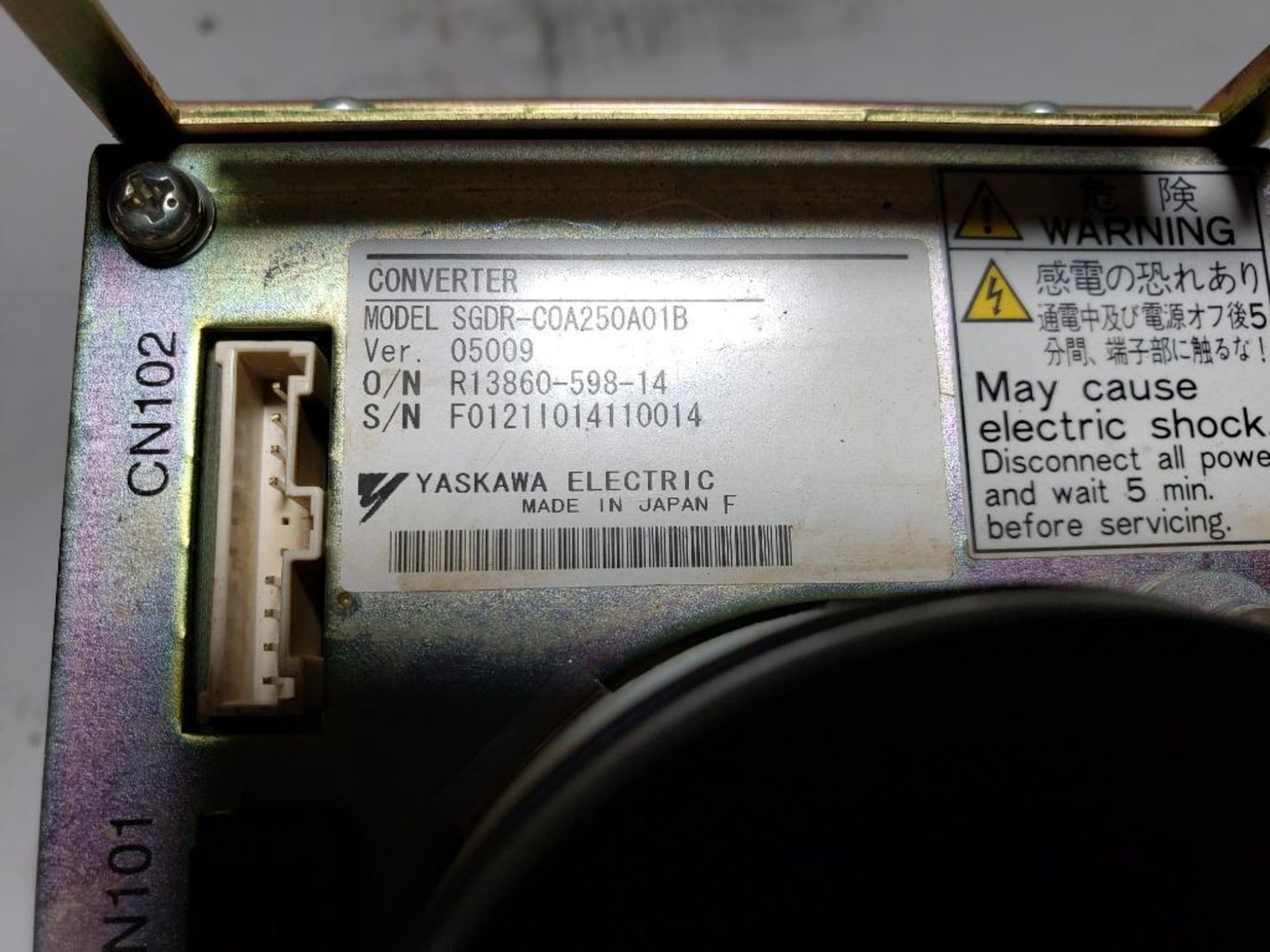 Yaskawa Electric SGDR-C0A250A01B converter. - Image 3 of 3