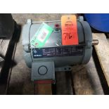 5hp GE motor. Model 5K184AD205B. 3ph 200-230/460 volt. 1730rpm, 184T frame.