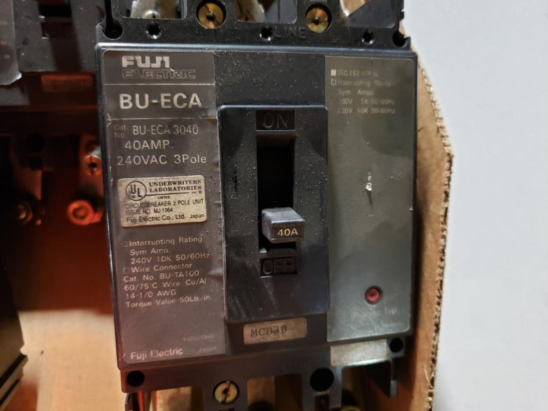 Qty 4 - Assorted Fuji circuit breakers. - Image 5 of 6