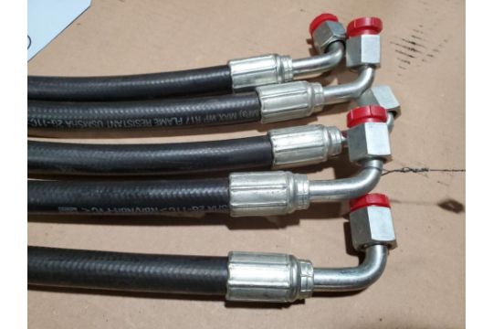 Assorted hydraulic equipment valve and hose lines. - Image 7 of 12