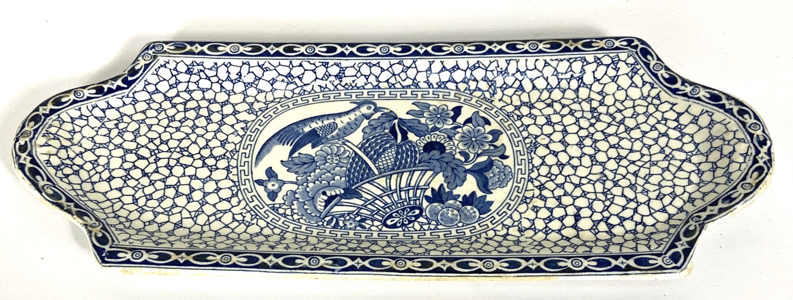 A selection of Adams Chinese pattern wares, including various platters, moon shaped salad dishes, - Image 7 of 10