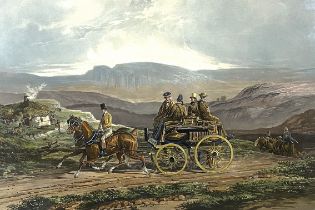 After C. Henderson, ‘Going to the Moors’, a fine Victorian coloured lithograph, inscribed ‘Fores’s
