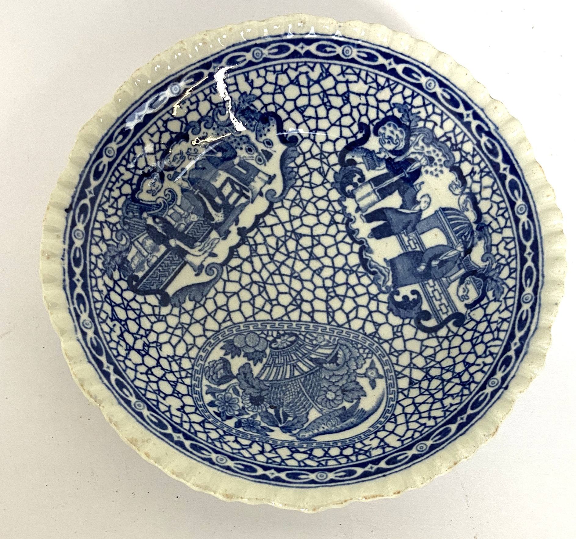 A selection of Adams Chinese pattern wares, including various platters, moon shaped salad dishes, - Image 10 of 10