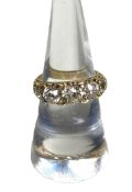 A very fine Five Stone Diamond ring, approximately 2.9 carats, with an 18 carat gold setting, set