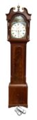 A Victorian mahogany cased longcase clock, 19th century, signed Alex. Low, Rait, with swan necked