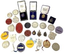 A selection of Bull Dog Medals, and assorted dog show medals, circa 1925, including two enamelled