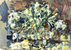 WILLIAM FOYLE, Scottish (1993-), Still Life in oil of Parrot Tulips, oil on canvas, signed LR with