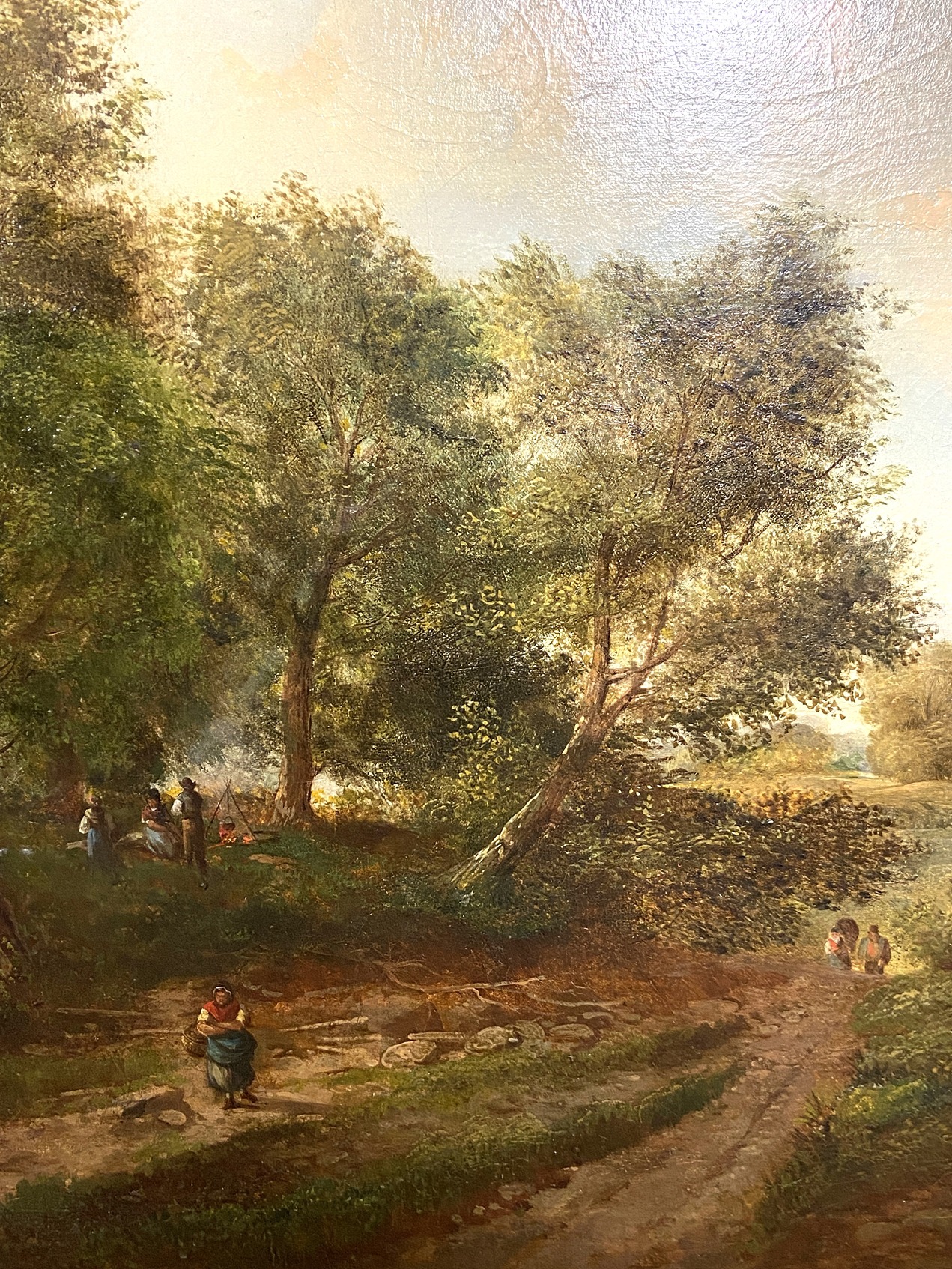 A. BEATY, British (19th century), An Extensive Country Landscape, with figures on a trackway, a - Image 4 of 7