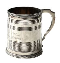 A William IV silver tankard, hallmarked London 1832, makers mark for John, Henry & Charles Lias,