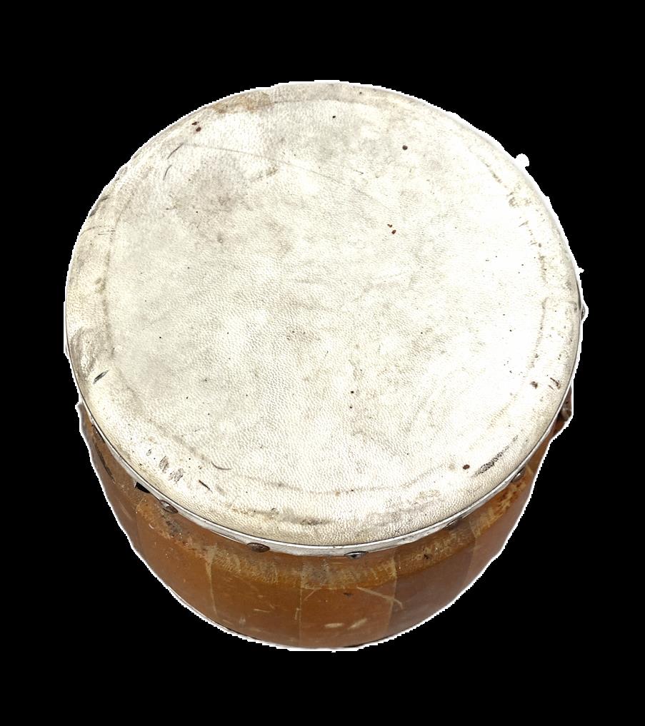 A Cuban style 'Conga' drum, 20th century, (Tumbadora Drum), made with wooden staves in traditional - Image 3 of 3