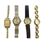 Assorted dress watches, costume jewellery and related, including a Pulsar gold plate ladies dress