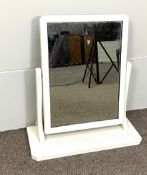 Painted swing mirror and a plain pine picture frame (2)