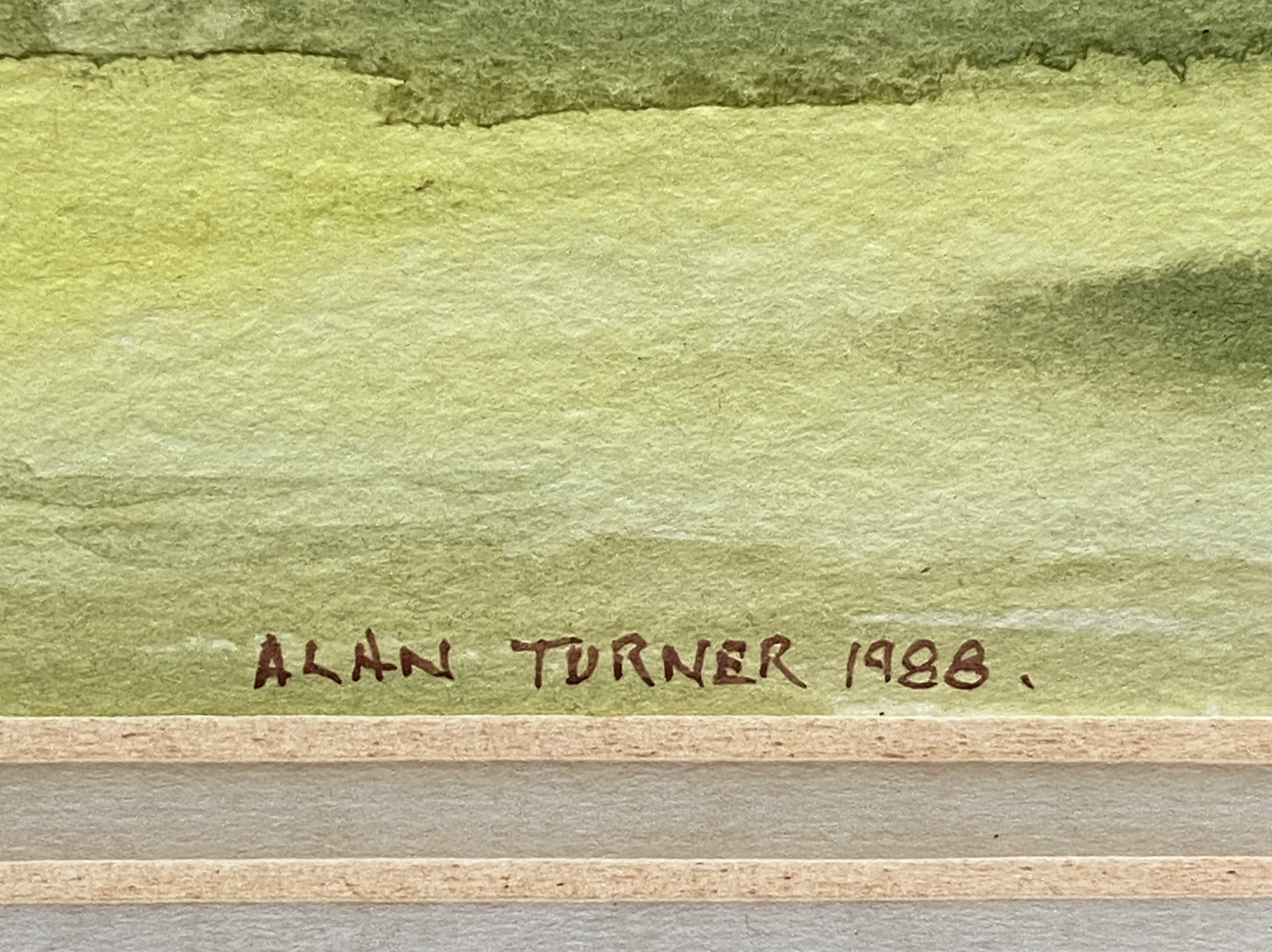 Alan Turner, Scottish (XX/XXI), Rubislaw,  watercolour, signed LR, also a photographic print of - Image 6 of 6