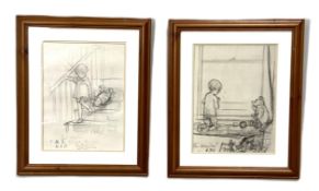 Two prints after Ernest Shepherd, with Winnie the Pooh and Christopher Robin (2)