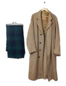 Selection of clothes including kilt and tartan trews, a Gentleman’s tweed coat etc