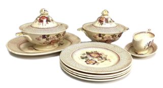A Mason's ironstone 'Paynsleypatt" part dinner service, including two covered vegetable tureens, and