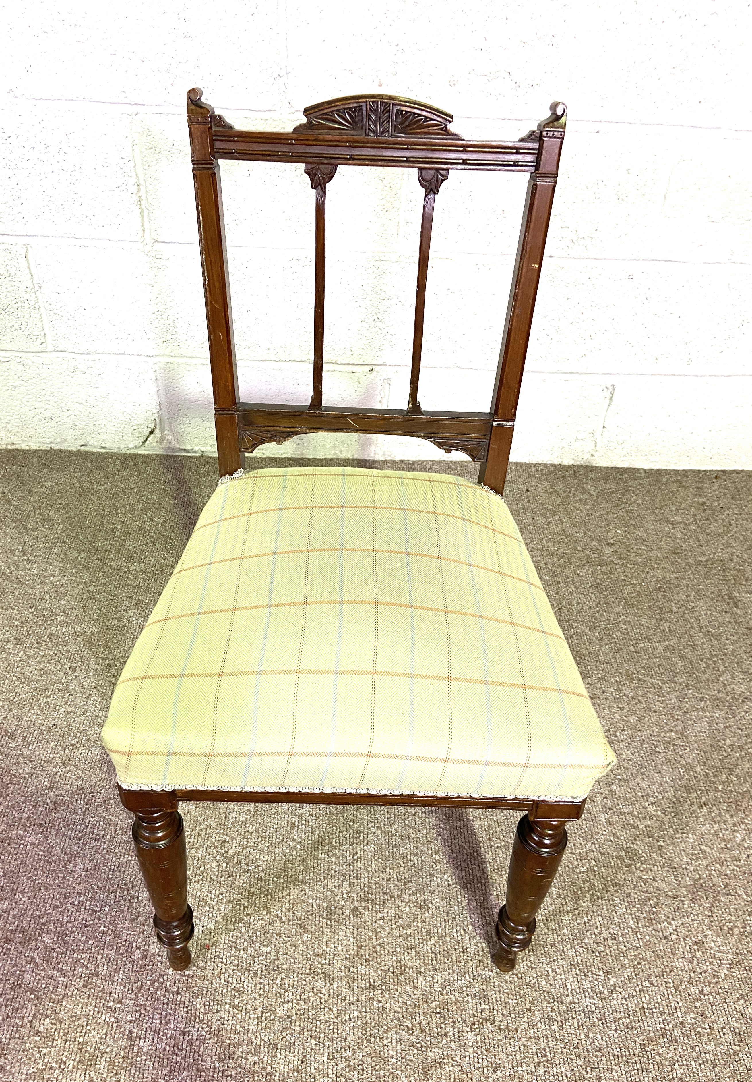 Assorted chairs, including a comfortable Bamboo conservatory armchair; three assorted kitchen chairs - Image 4 of 9